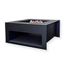 BRASERO CARRÉ étage 80cm ACIER NOIR