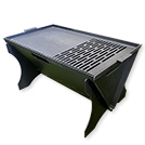 BRASERO PLANCHA RECTANGLE NOIR