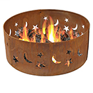 BRASERO CORTEN MOTIF LUNE 80cm