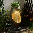 FONTAINE COLONNE OVALE 71CM