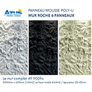 PANNEAU POLY-U MUR ENTIER ROCHE 2400x800 x6 NINE